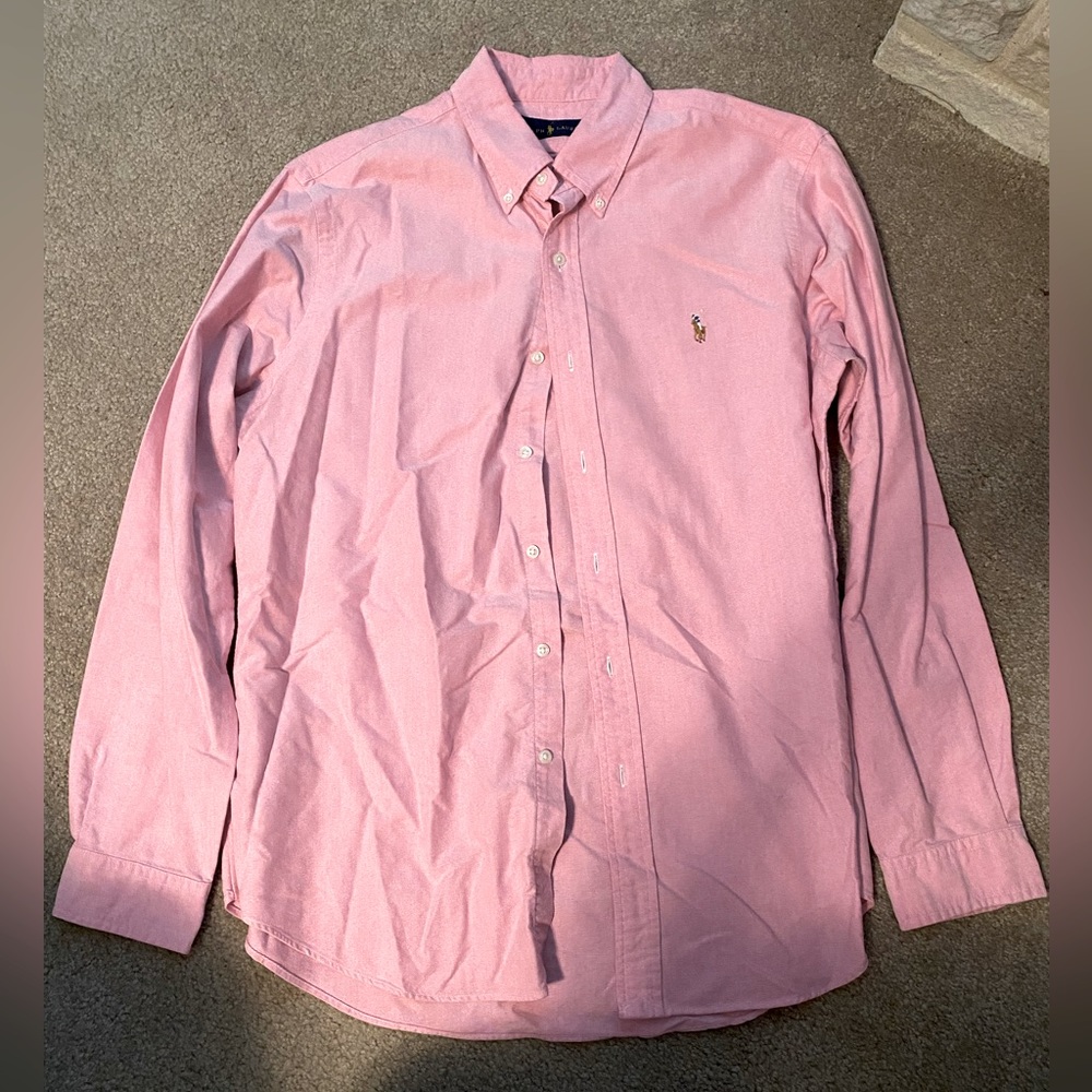 Ralph Lauren mens pink button up